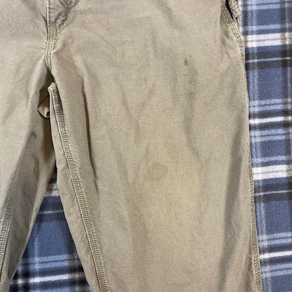 Carhartt Mens Loose Fit Carpenter Pants‎ Gray Utility Workwear Distressed 38x30 - Picture 3 of 7